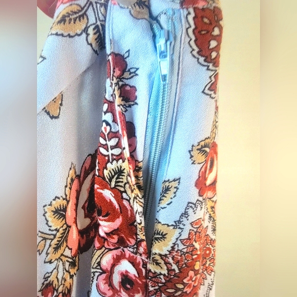 WAYF Small Paisley Floral Wide Leg Pants NWT - Picture 9 of 13